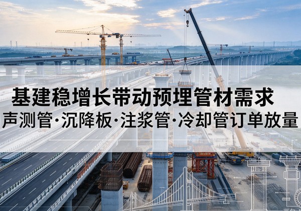 昔阳基建稳增长带动预埋监测管材需求，声测管、沉降板、注浆管订单持续放量