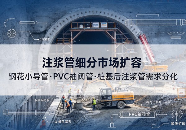 昔阳注浆管细分市场扩容，隧道钢花小导管、PVC 袖阀管、桩基后注浆管需求分化